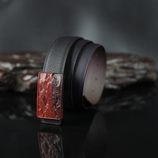 徽字号木雕皮带创意时尚穿戴男士皮带 商品图4