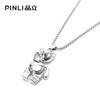 PINLI品立2021秋季男配饰可活动小熊合金项链饰品首饰D213628409 商品缩略图2