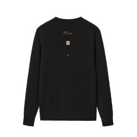 太平鸟男装 秋冬新款英文刺绣毛衣毛套衫潮B1EBB4320