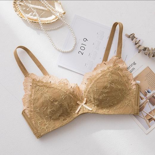 【新款内衣单件 买一送一 】柔软薄B杯内衣女小胸聚拢调整型收副乳蕾丝胸罩舒适文胸单件 商品图2