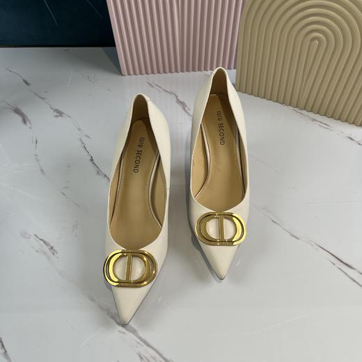 IUIU SECOND 春夏尖头丝绸羊皮浅口女单鞋 商品图3