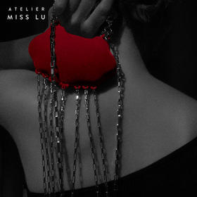 【如意】流苏锆石如意锁丝绒包包