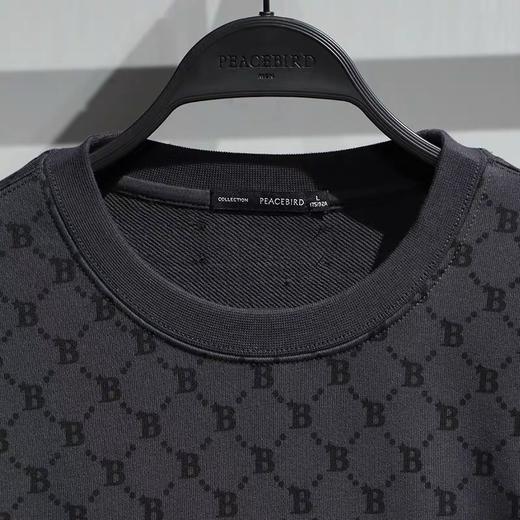 PEACEBIRD太平鸟男装2021冬季新款小熊休闲卫衣B1BFB4219 商品图2