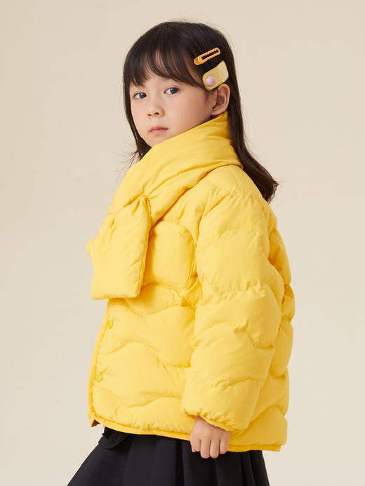 PetitAvril贝甜 儿童挎包羽绒服、炫彩立领羽绒服、可脱卸围巾羽绒服、狗狗图案羽绒服（太平鸟旗下品牌） 商品图6