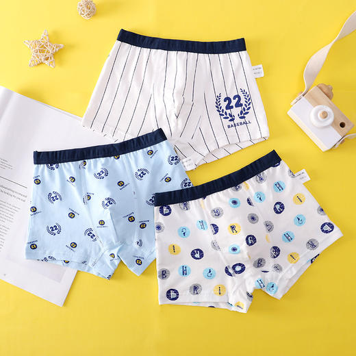 【3条装 A类纯棉呵护宝宝健康成长】儿童内裤男童平角裤全棉四角裤纯棉12中大童15岁青少年恐龙夏薄款 商品图9