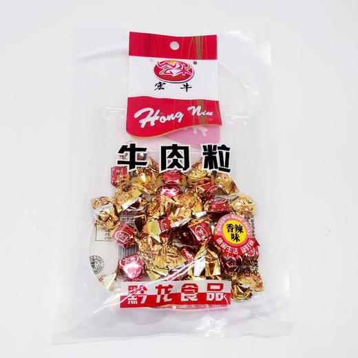 都匀 | 宏牛牛肉粒 袋装 香辣/五香 30g/98g 休闲零食 追剧神器 商品图0