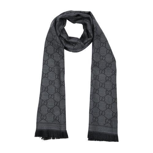 GUCCI/古驰 GUCCI围巾 羊毛双G图案提花中长款流苏边女士围巾 133483 3G200 商品图4