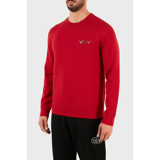 EMPORIO ARMANI 阿玛尼 男士卫衣 红色 6K1M75 1JHSZ 0357 商品图2