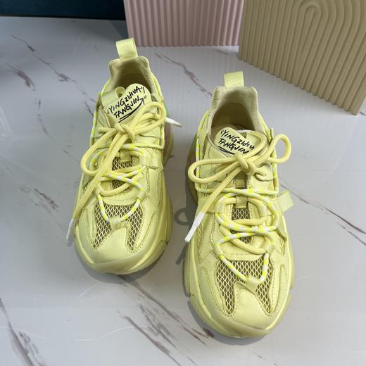 IUIU SECOND春夏彩色网面老爹鞋厚底休闲鞋 商品图6