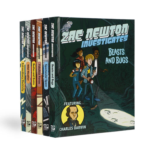 英文原版 Zac Newton Investigates 扎克牛顿探案 青少年课外英语阅读桥梁漫画书 科幻冒险故事拓宽眼界增长知识进口书 商品图0