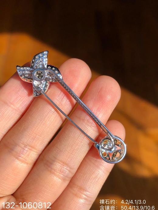 132-1060812，老坑艳绿风车胸针，23999 商品图7