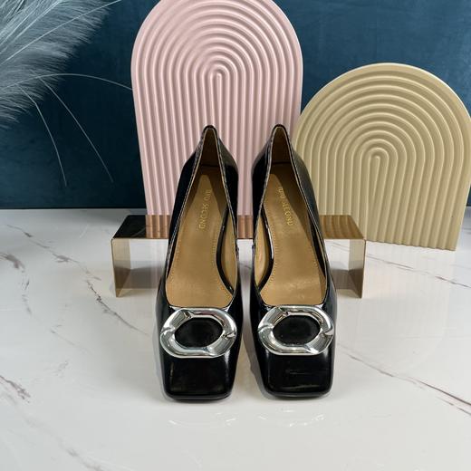 IUIU SECOND 漆皮时装高跟鞋浅口女单鞋 商品图1