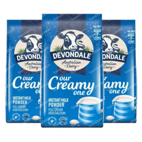 【专属】澳洲Devondale德运成人全脂高钙奶粉 1000g全家适用营养健康早餐