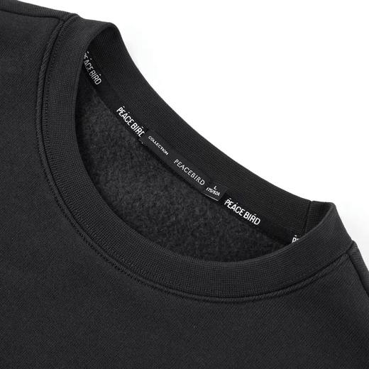 太平鸟男装2021冬装时尚百搭宽松休闲圆领卫衣B1BFB4432 商品图2