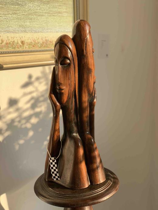 意大利艺术家雕塑作品—思考中的情侣 带签名和编号 商品图4