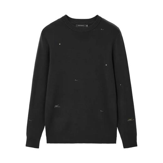 太平鸟男装 针织衫男修身潮流圆领毛套衫B1EBB4521 商品图0