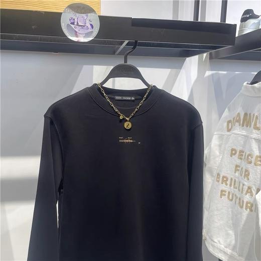 BIRD鸟家PEACE男装2021秋冬新款简约休闲刺绣潮圆领卫衣B1BFB4217 商品图2