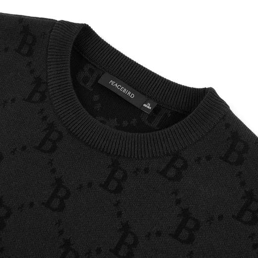 太平鸟男装 2021秋新款简约宽松毛套衫男B1EBB4324 商品图2