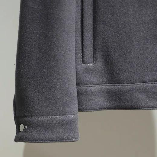 太平鸟男装2021冬季新款毛呢夹克外套休闲茄克B1BCB4418 商品图3