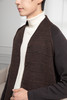 callisto深咖羊驼羊毛拼接外套  FQFEJ122C 商品缩略图2