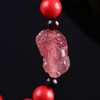中国红朱砂手链配草莓晶貔貅手链 商品缩略图4