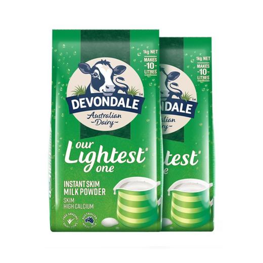 澳洲Devondale德运脱脂成人高钙奶粉1000g学生青年营养早餐 商品图0