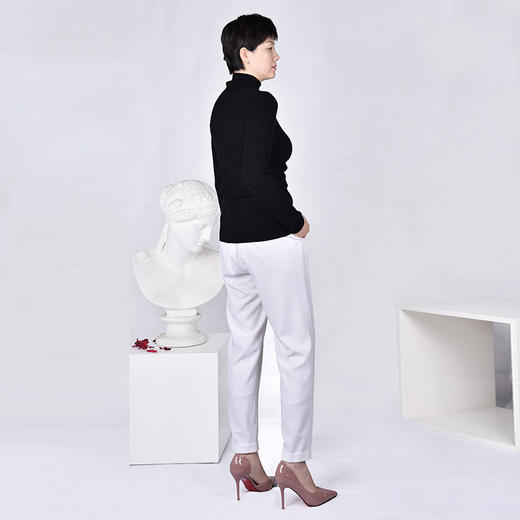 圣三利专柜正品19年秋冬打底羊毛衫高领套头山羊绒衫SL1948002 商品图1