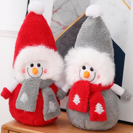 可爱圣诞雪人公仔毛绒玩具雪人儿童玩偶布娃娃圣诞节年会礼物 商品图3