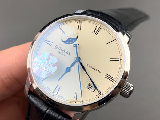 新升级版‼️采用纯进口机芯，GL格拉苏蒂参议员大日历 大窗口真月相功能 商品图4