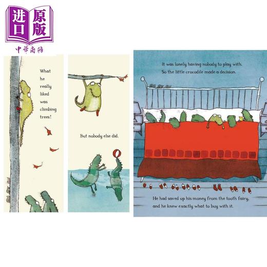 预售 【中商原版】The Crocodile Who Didn't Like Water 不喜欢水的鳄鱼 趣味故事图画书 儿童绘本 英文原版 进口图书  商品图3