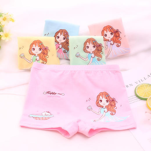 【5条装 优选面料呵护宝贝健康 多图案随意穿】女童内裤纯棉平角小女孩儿童短裤2大童5全棉a类婴儿宝宝1-3岁夏季 商品图7