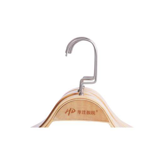 女装原木色木质时尚衣架实木无痕晾衣架晾晒不鼓包衣服挂架 日用品000002 商品图3