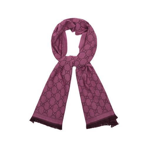 GUCCI/古驰 GUCCI围巾 羊毛双G图案提花中长款流苏边女士围巾 133483 3G200 商品图11