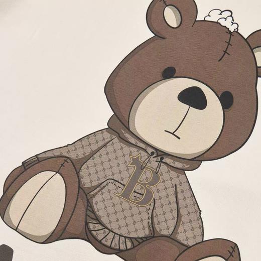 太平鸟男装 2021小熊印花潮流卫衣时尚上衣B1BFB4317 商品图3