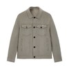 太平鸟男装 呢子外套男卡其色工装夹克男B1BCB4209 商品缩略图0