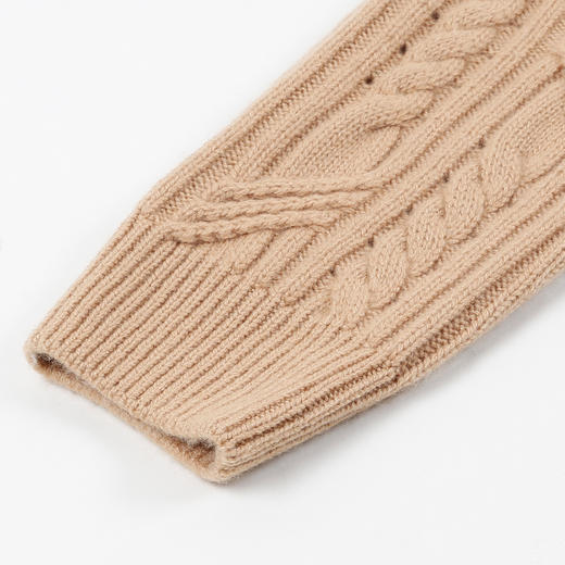 METTE羊绒世家冬新品女士100%山羊绒衫V领套头加厚保暖针织打底衫 商品图4