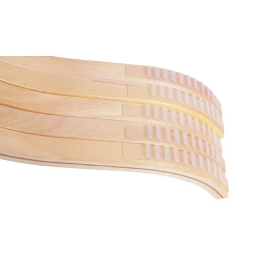 女装原木色木质时尚衣架实木无痕晾衣架晾晒不鼓包衣服挂架 日用品000002 商品图4