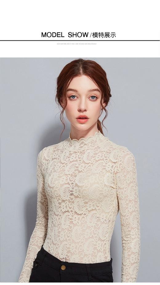 女含绒蕾丝上衣 商品图4