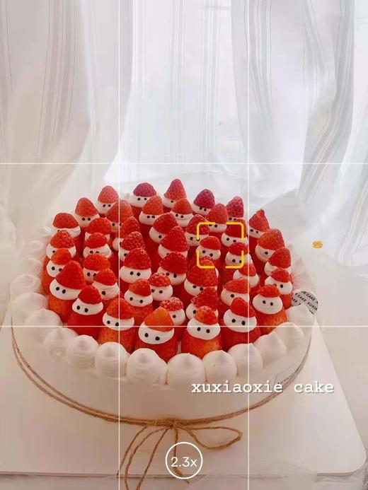 【草莓屋】小雪人。戚风蛋糕 商品图1