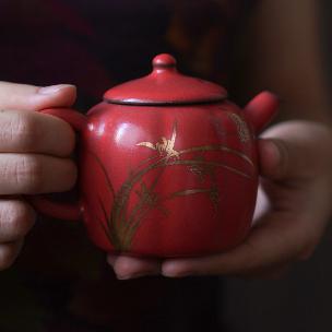 梵山堂陶壶泡茶小茶苏打釉家用温茶套装 便携煮茶壶 煮茶器 盖碗 商品图5