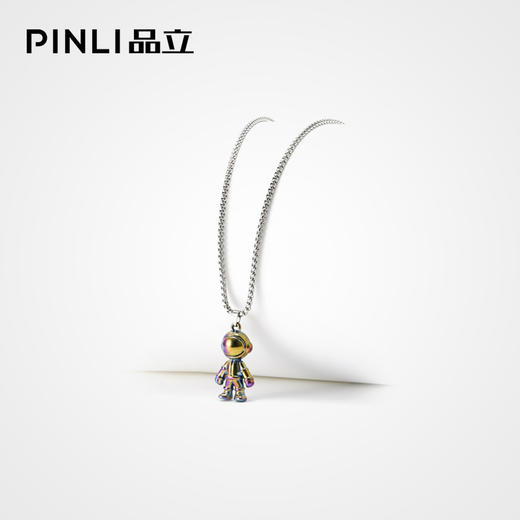 PINLI品立2021配饰男秋季宇航员合金项链饰品首饰吊坠D213628406 商品图4