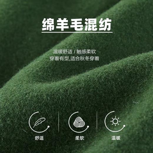 太平鸟男装 2021年冬季新款毛呢棒球领夹克B2BCB4262 商品图2