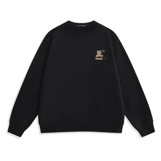 太平鸟男装 2021冬小熊刺绣卫衣圆领上衣潮B1BFB4319 商品图0