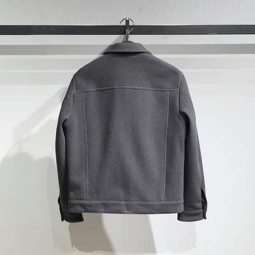 太平鸟男装2021冬季新款毛呢夹克外套休闲茄克B1BCB4418 商品图1