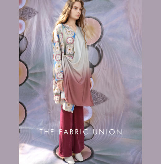 THE FABRIC UNION印花休闲长款衬衫休闲微喇叭裤 商品图1