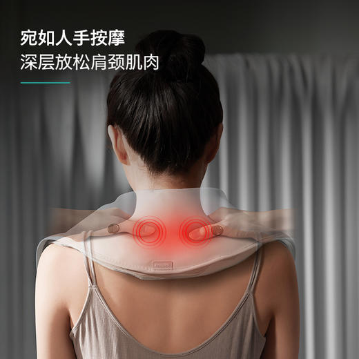 飞利浦按摩披肩部颈部背部颈椎热敷按摩器老人敲捶打肩颈仪捶背器-PPM3201N 商品图2
