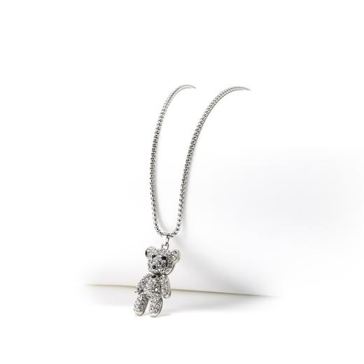 PINLI品立2021秋季男士配饰潮流小熊吊坠项链饰品首饰D213628403 商品图3