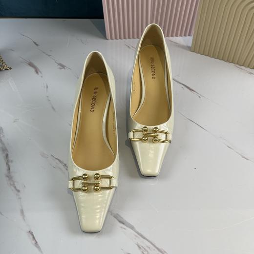 IUIU SECOND 2021春夏款油蜡羊皮浅口高跟鞋 商品图9