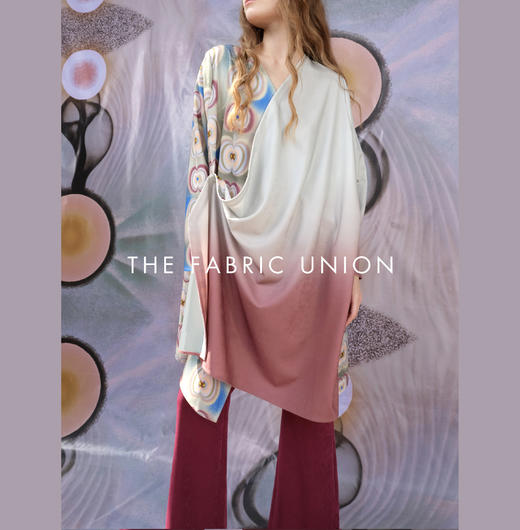 THE FABRIC UNION印花休闲长款衬衫休闲微喇叭裤 商品图0