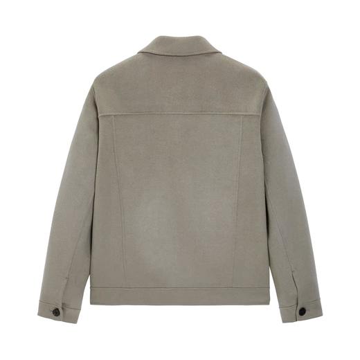 太平鸟男装 呢子外套男卡其色工装夹克男B1BCB4209 商品图1